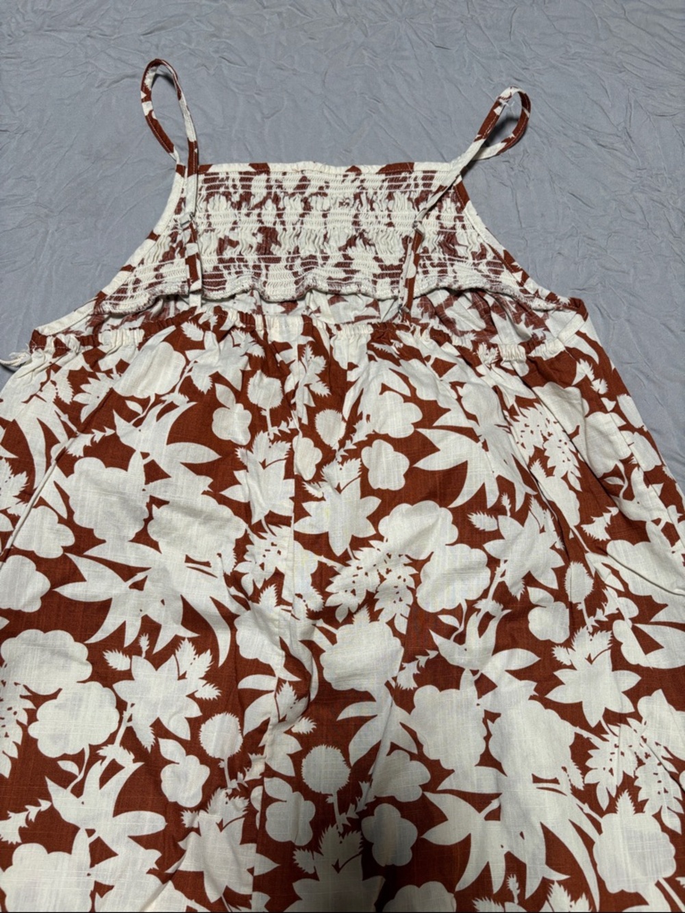 Universal Thread Brown and White Floral Maxi Dress NWOT - Picture 6 of 9